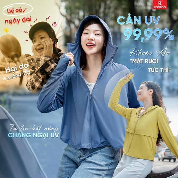 Công nghệ chống UV vượt trội từ áo chống nắng sợi lạnh Cardina