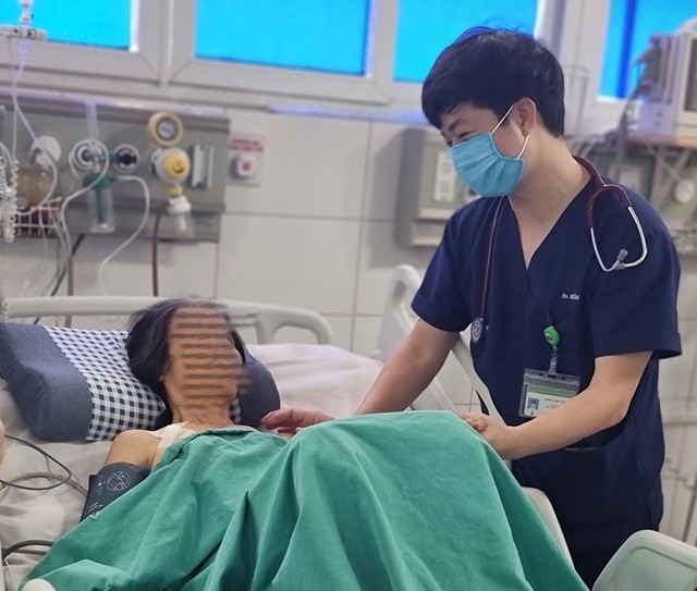 Sau 5 ngày điều trị, tình trạng bệnh nhân đã có chiều hướng cải thiện.