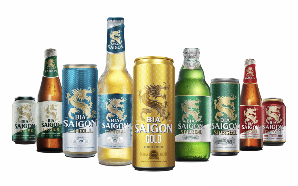 Các dòng sản phẩm của Bia Saigon