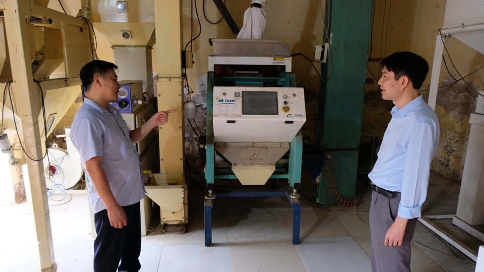 đoàn liên ngành số 2 TP Hà Nội đã đi kiểm tra thực tế tại Hợp tác xã nông nghiệp Tam Hưng.