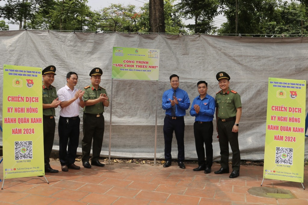 Khánh thành công trình “Sân chơi thiếu nhi” tại Nhà văn hóa thôn Cổ Điển, xã Hải Bối