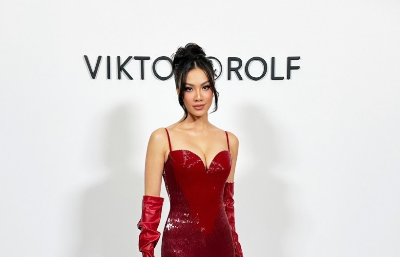 Á hậu Kim Duyên khoe nhan sắc quyến rũ tại Tuần thời trang Paris