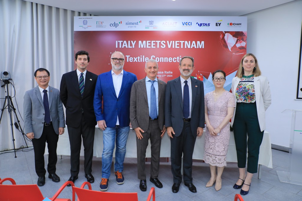 Hội thảo kết nối dệt may quy tụ hơn 100 doanh nghiệp Việt Nam - Italia