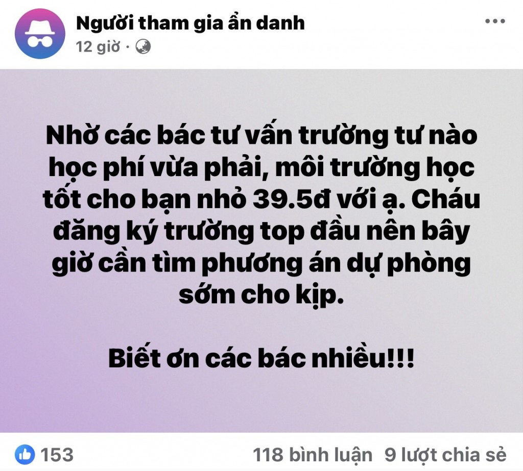 Phụ huynh chuẩn bị mọi tâm thế sẵn sàng tìm môi trường học tập cho con