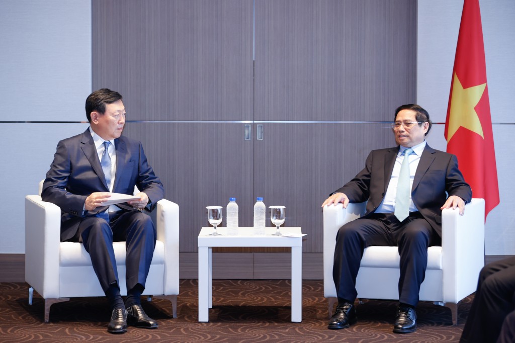Thủ tướng mong muốn Lotte tiếp tục mở rộng đầu tư vào những lĩnh vực có thế mạnh như phát triển đô thị thông minh, góp phần thúc đẩy du lịch - Ảnh: VGP/Nhật Bắc