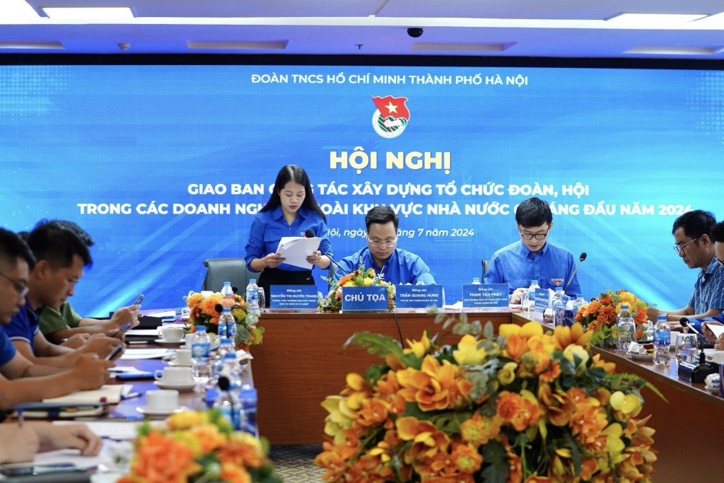 đồng chí Nguyễn Thị Huyền Trang, Phó Trưởng ban Thanh niên Công nhân viên chức và Công tác An ninh quốc phòng Thành đoàn Hà Nội 