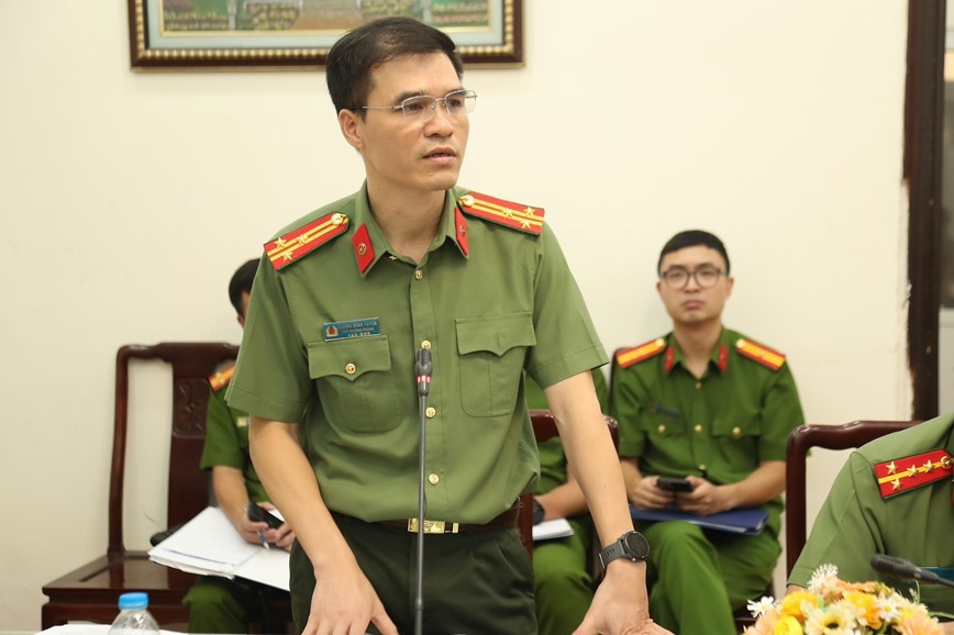  Thượng tá Dương Minh Tuyến kết luận buổi kiểm tra và đôn đốc thực thiện nhiệm vụ của Ban Chỉ đạo 197 quận Ba Đình.