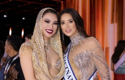 Kim Duyên động viên Lydie Vũ sau chung kết Miss Supranational 2024