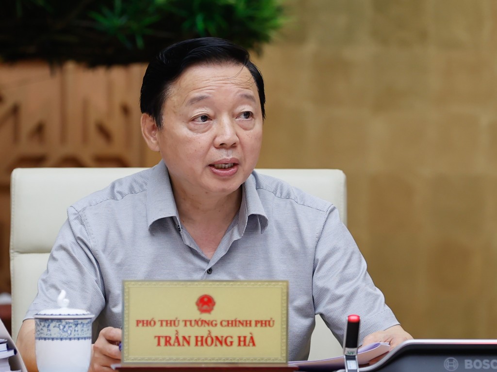 Phó Thủ tướng Trần Hồng Hà phát biểu ý kiến - Ảnh: VGP/Nhật Bắc