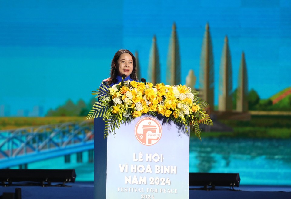 Phó Chủ tịch nước Võ Thị Ánh Xuân phát biểu tại lễ khai mạc.
