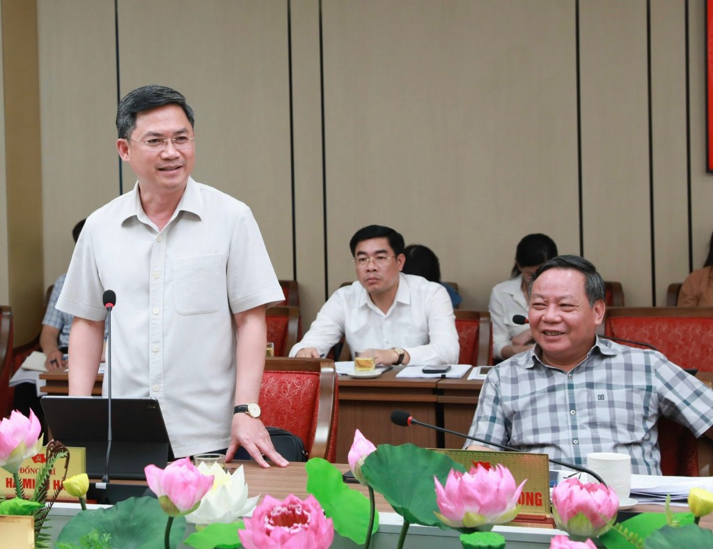 Phó Chủ tịch UBND Thành phố Hà Minh Hải phát biểu tại hội nghị. Ảnh: Viết Thành