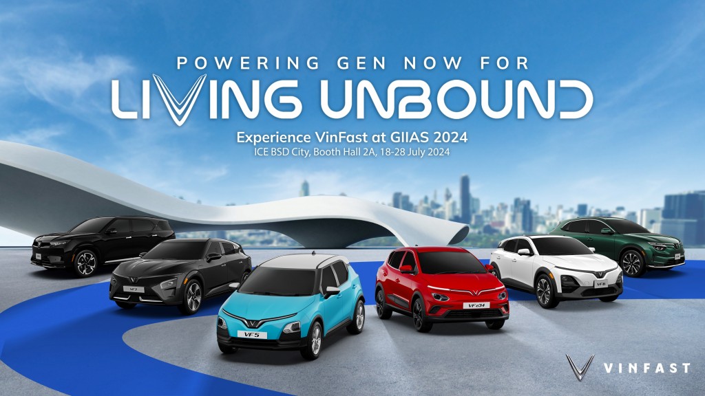 VinFast tham gia triển lãm GIIAS 2024 với dải sản phẩm đa dạng