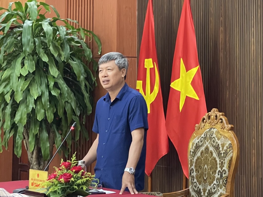 Phó Chủ tịch UBND tỉnh Quảng Nam Hồ Quang Bửu mong muốn báo chí tiếp tục đồng hành với tỉnh trong các nhiệm vụ chính trị, hiện thực hóa khát vọng đưa Quảng Nam phát triển (Ảnh Đ.Minh)