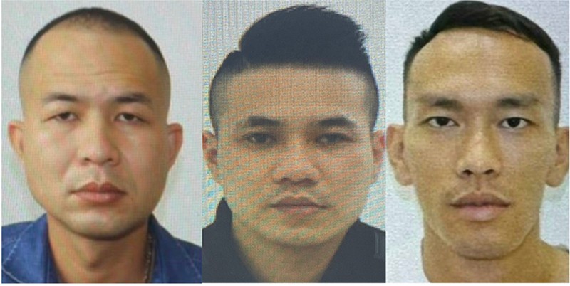 Các đối tượng Đinh Xuân Sáng, Vũ Thành Quang và Nguyễn Xuân Đạt