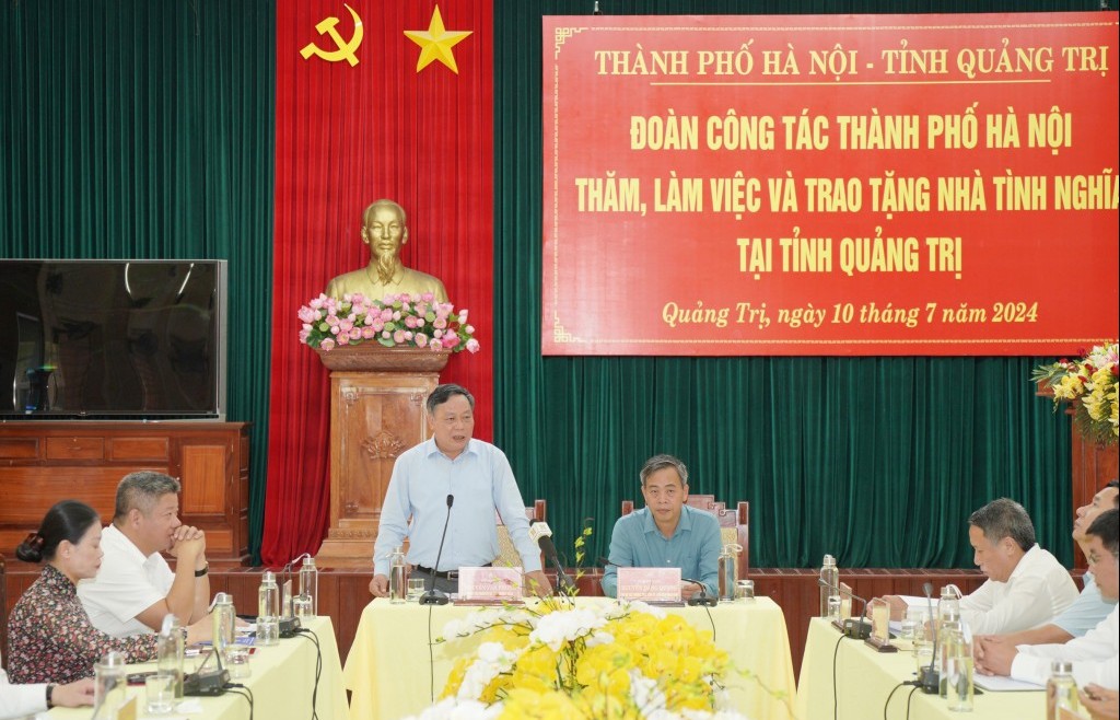Tăng cường hợp tác chặt chẽ giữa TP Hà Nội và tỉnh Quảng Trị