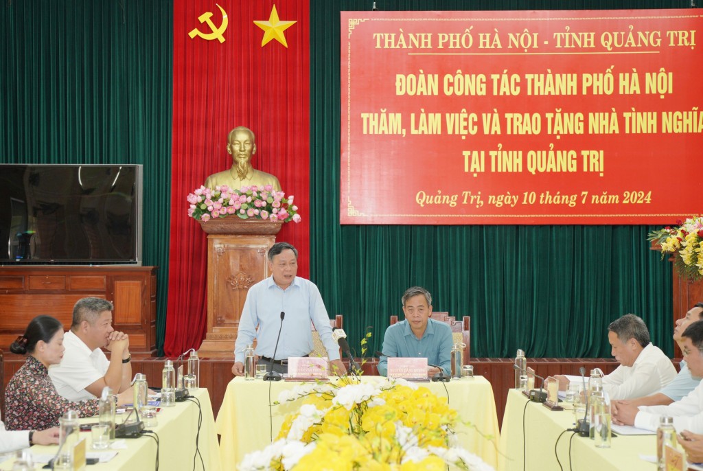 Tăng cường hợp tác chặt chẽ giữa TP Hà Nội và tỉnh Quảng Trị