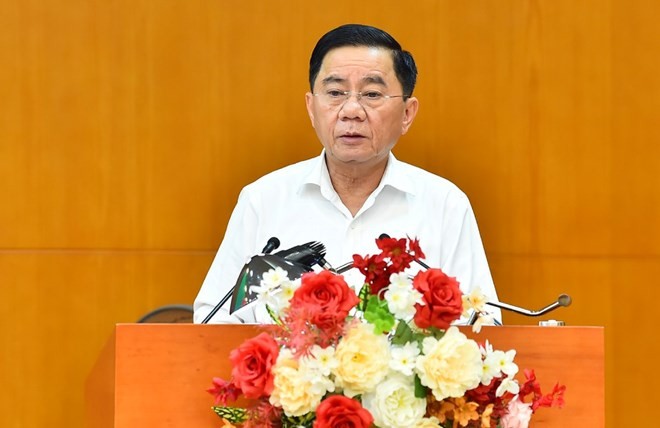Chủ nhiệm UBKT Trung ương Trần Cẩm Tú phát biểu chỉ đạo tại hội nghị.