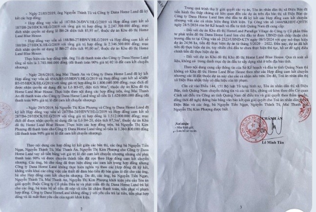 3.	Công văn số 194/CV-TA ngày 5/6/2024 của Tòa án nhân dân thị xã Điện Bàn chuyển thông tin và các tài liệu, chứng cứ kèm theo đến Cơ quan cảnh sát điều tra Công an tỉnh Quảng Nam.  