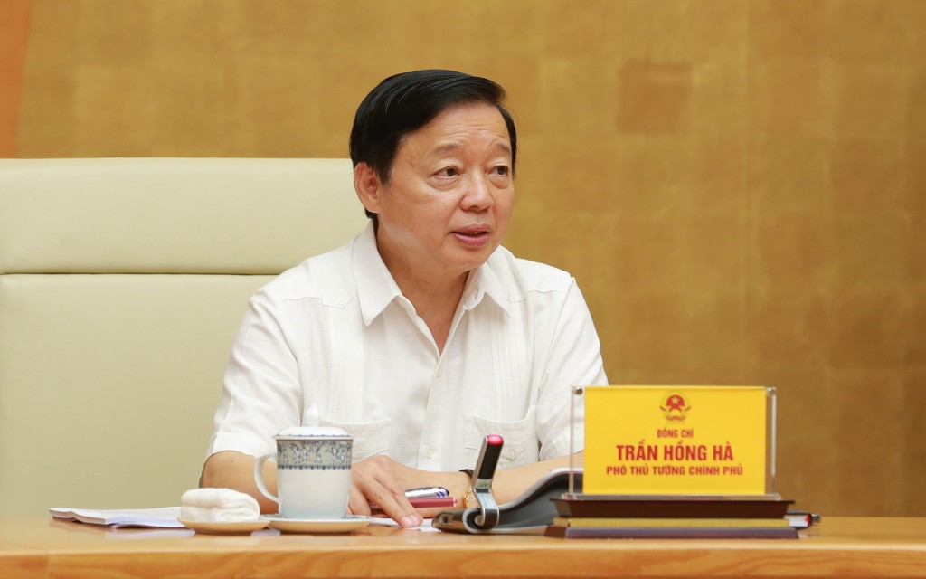 Phó Thủ tướng Trần Hồng Hà: Luật Điện lực (sửa đổi) cần giải quyết mối quan hệ kinh tế thị trường và định hướng xã hội chủ nghĩa theo hướng tách bạch quản lý Nhà nước với kinh doanh, sản xuất điện - Ảnh: VGP/Minh Khôi