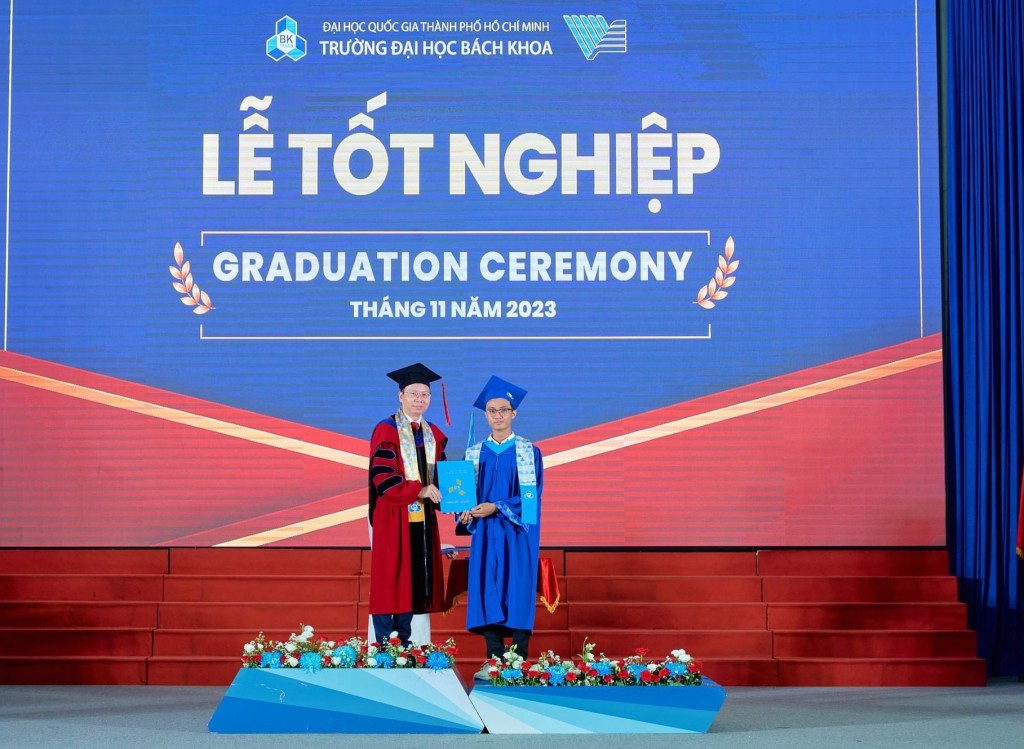 Nguyễn Duy Hải tại Lễ tốt nghiệp trường ĐH Bách Khoa TP HCM