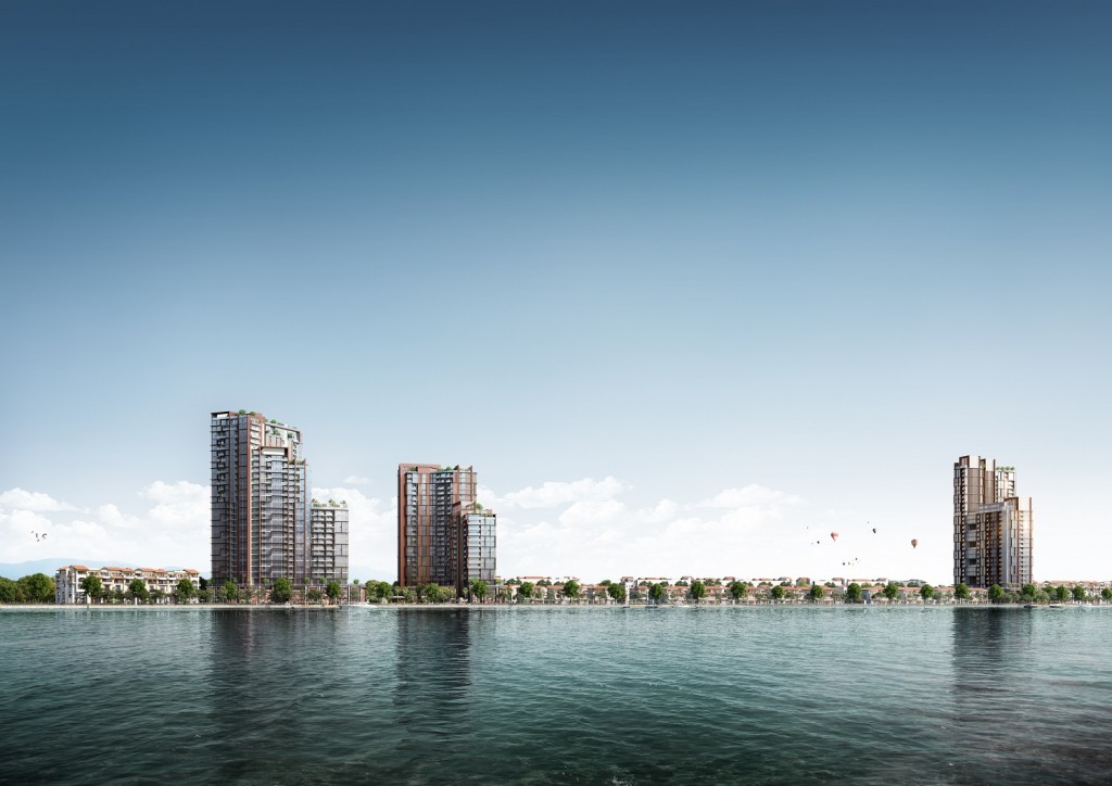 Phối cảnh minh họa quần thể Sun Symphony Residence. Ảnh Sun Property