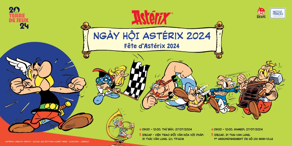 Ngày hội Astérix 2024 diễn ra đồng loạt tại Hà Nội và TP Hồ Chí Minh