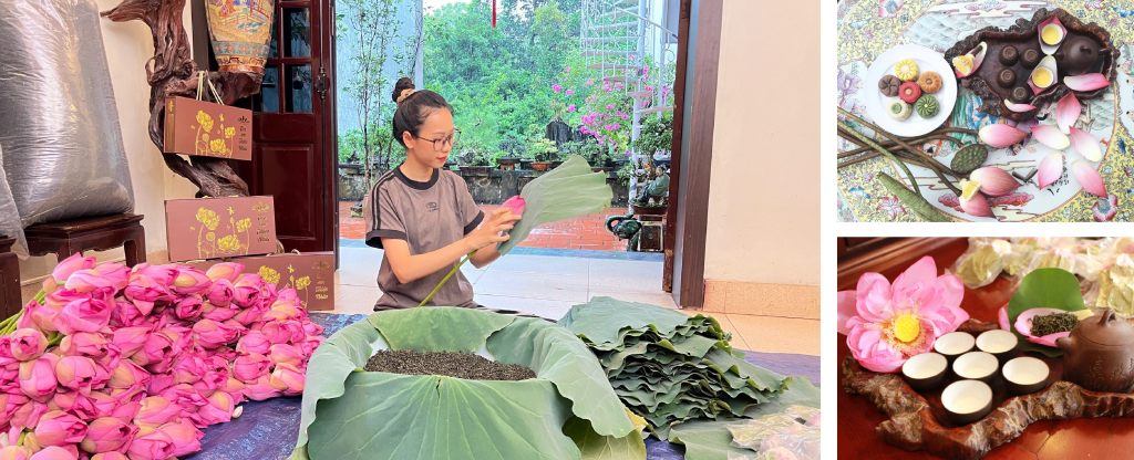 Lưu giữ nét tinh hoa trong những tách trà sen