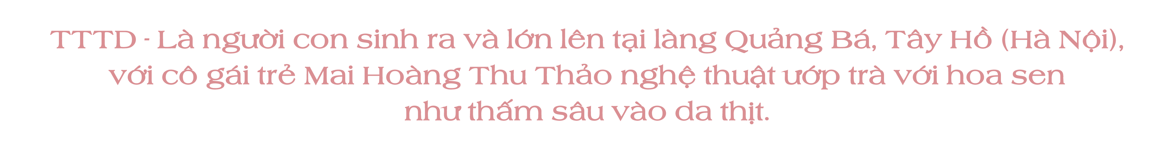 Lưu giữ nét tinh hoa trong những tách trà sen