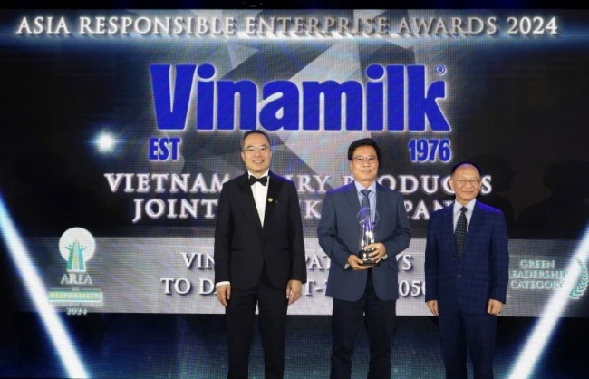 Vinamilk được vinh danh tại giải thưởng doanh nghiệp trách nhiệm Châu Á