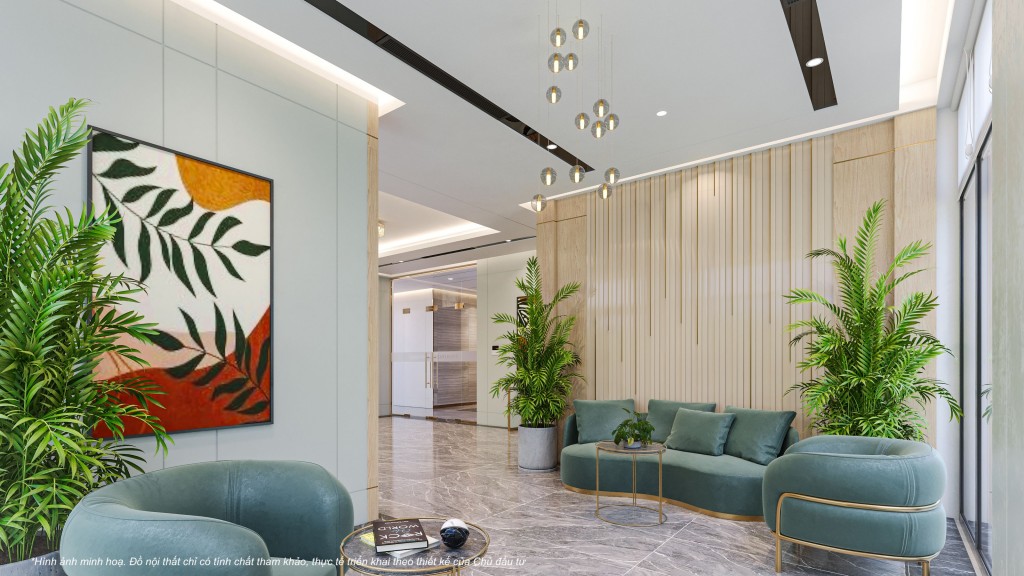 Sảnh toà nhà The Beverly mang phong cách khách sạn 5 sao
