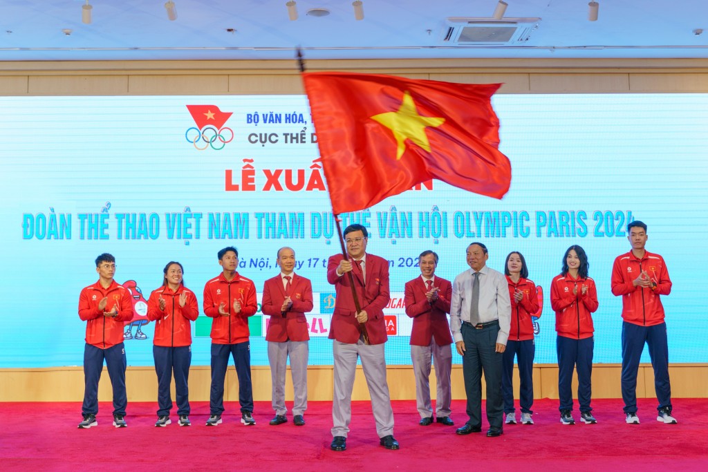 1.1 Lễ xuất quân Đoàn thể thao Việt Nam (TTVN) tham dự Olympic Paris 2024 diễn ra ngày 17_7 tại Hà Nội