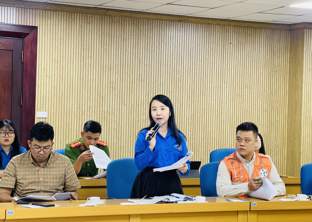 Chị Hoàng Minh Hằng, Phó Bí thư Huyện đoàn, Phó Chủ tịch Hội LHTN huyện Thanh Trì, Hà Nội