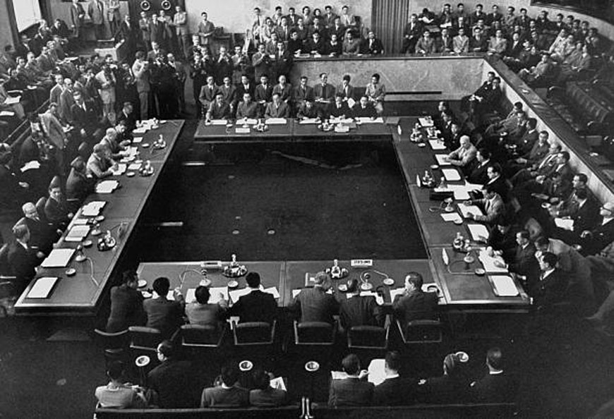 Toàn cảnh Hội nghị Geneva về Đông Dương tại Thụy Sĩ (1954). Ảnh tư liệu 