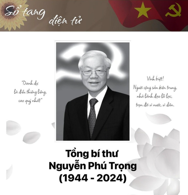 Tuổi trẻ Thủ đô đã cùng nhau Tri ân Tổng Bí thư Nguyễn Phú Trọng qua Sổ tang điện tử trên ứng dụng VNeID