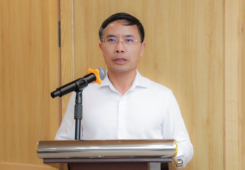 Đồng chí Phạm Đức Ấn - Bí thư Đảng ủy, Chủ tịch HĐTV Agribank phát biểu, báo cáo tại buổi làm việc