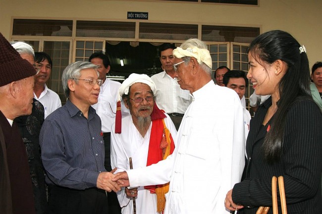 Tình cảm ấm áp của Tổng Bí thư Nguyễn Phú Trọng với người dân Ninh Thuận