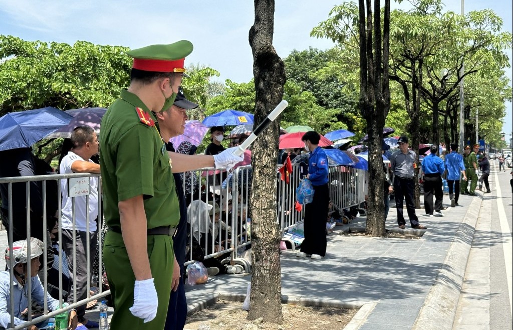 Siết chặt an ninh tại nơi an táng Tổng Bí thư Nguyễn Phú Trọng
