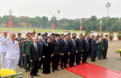 Lãnh đạo Đảng, Nhà nước vào lăng viếng Chủ tịch Hồ Chí Minh và các Anh hùng liệt sỹ