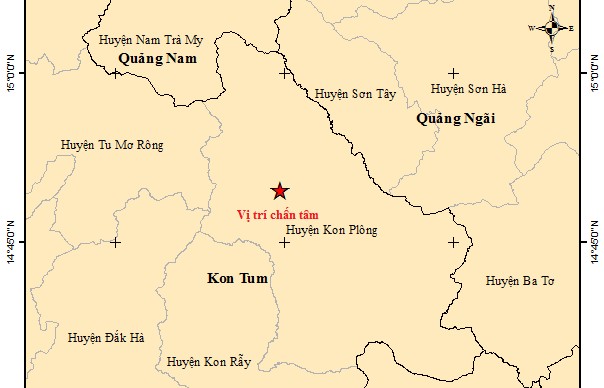 Động đất ở Kon Tum, người dân Đà Nẵng cảm nhận rung lắc