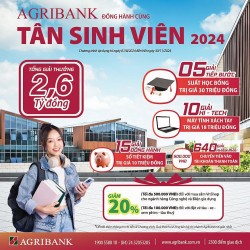 Agribank chi 2,6 tỷ đồng dành tặng tân sinh viên năm 2024