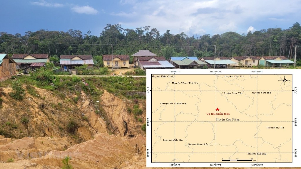 Liên tiếp xảy ra nhiều trận động đất tại huyện Kon Plông, tỉnh Kon Tum