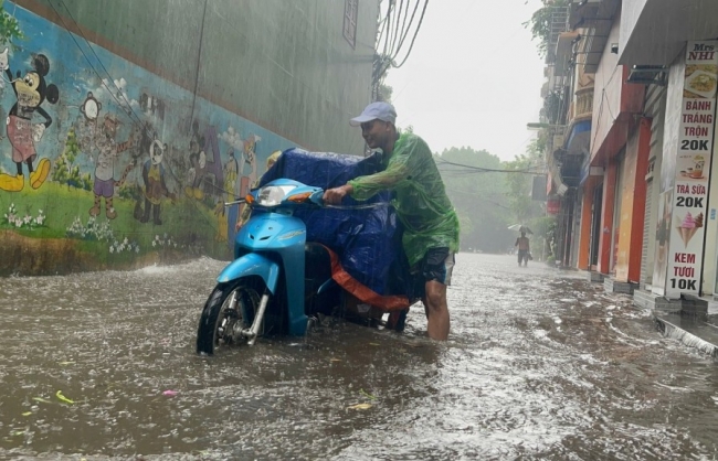 Bắc Bộ và Thủ đô Hà Nội có mưa rất to
