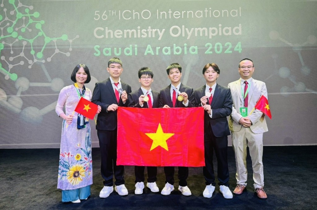 Việt Nam xếp thứ 2 thế giới kỳ thi Olympic Hóa học quốc tế