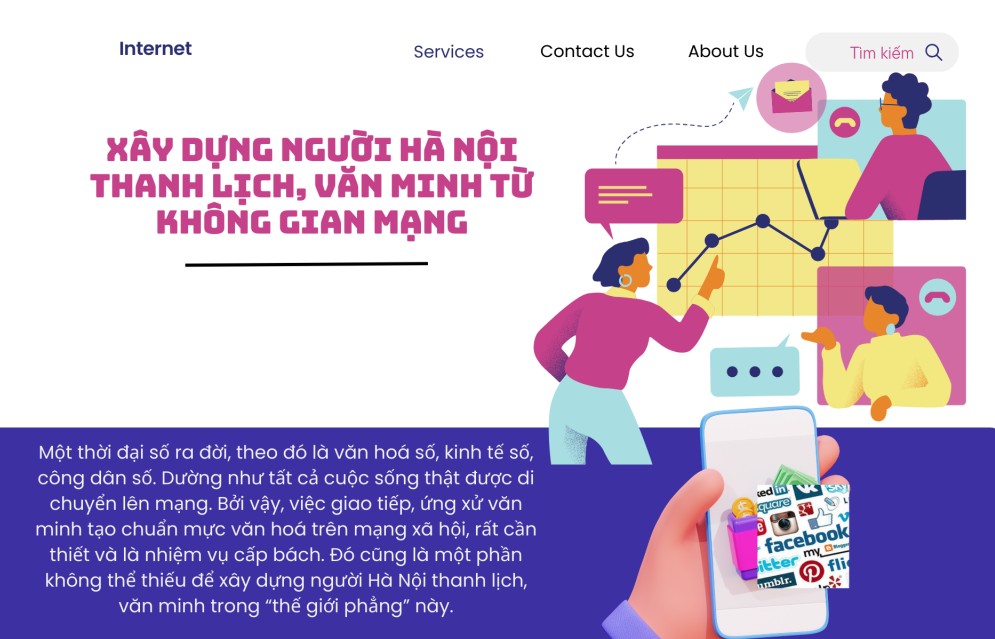 Xây dựng người Hà Nội thanh lịch, văn minh từ không gian mạng