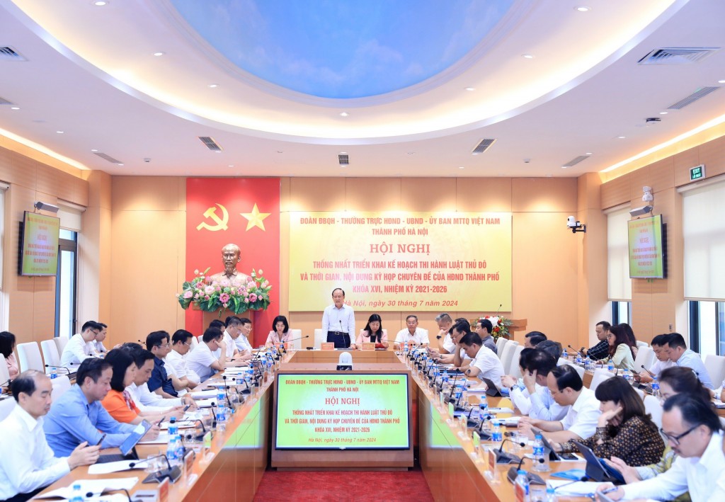 Tổ chức 2 kỳ họp chuyên đề HĐND để triển khai Luật Thủ đô