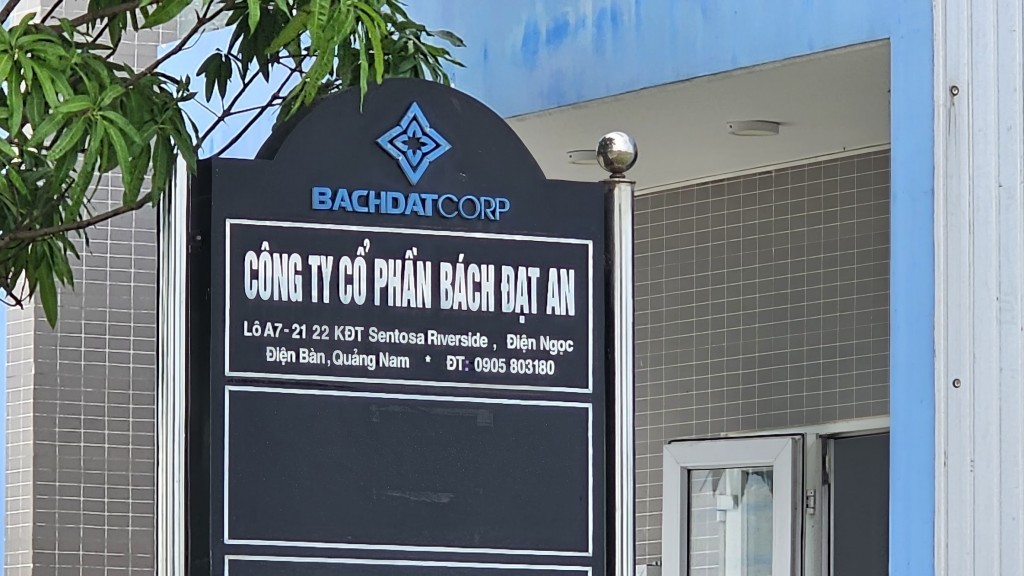 Trụ sở Công ty CP Bách Đạt An tại Đô thị mới Điện Nam - Điện Ngọc, thị xã Điện Bàn