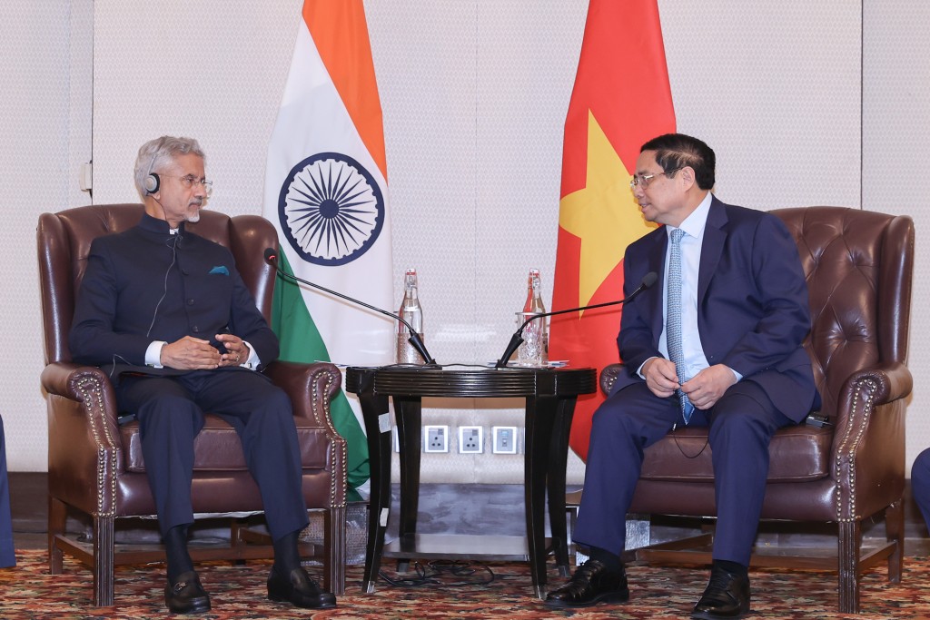 Thủ tướng đánh giá cao Bộ Ngoại giao Ấn Độ và cá nhân Bộ trưởng S.Jaishankar đã nỗ lực phối hợp chặt chẽ với Bộ Ngoại giao Việt Nam và Đại sứ quán Việt Nam tại Ấn Độ chuẩn bị chu đáo cho chuyến thăm trong thời gian rất ngắn - Ảnh: VGP/Nhật Bắc