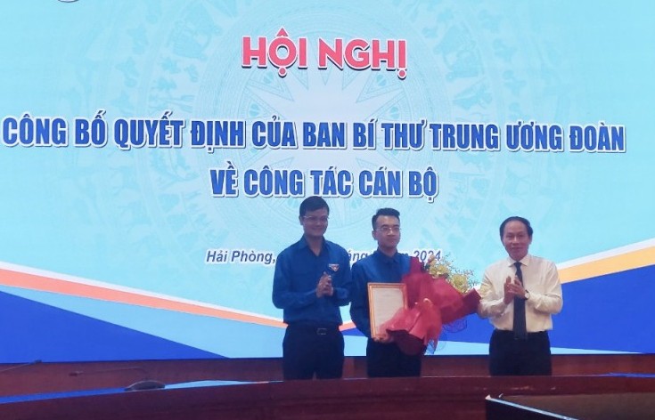 Đồng chí Lê Khắc Nguyên Anh giữ chức Bí thư Thành đoàn Hải Phòng