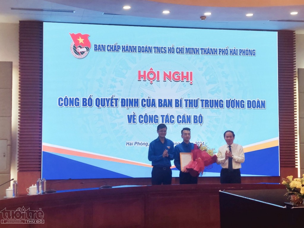 Đồng chí Lê Khắc Nguyên Anh giữ chức Bí thư Thành đoàn Hải Phòng