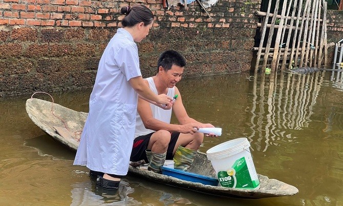 Hà Nội: Nước lũ rút, tập trung khắc phục hậu quả